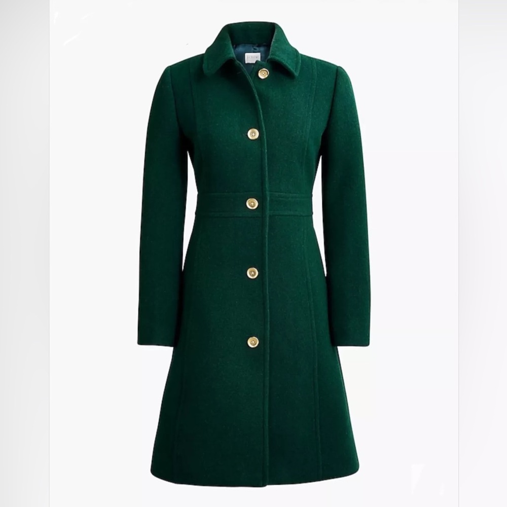 J. Crew Women's green Trench Coat